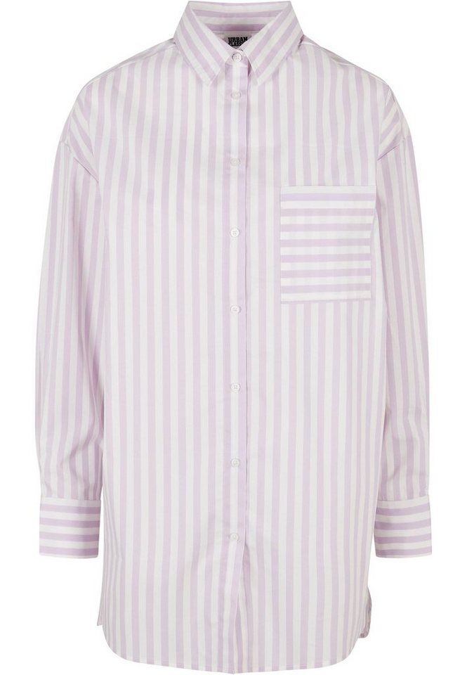 URBAN CLASSICS Klassische Bluse Urban Classics Damen Ladies Oversized Stripe Shirt URBAN CLASSICS Klassische Bluse Urban Classics Damen Ladies Oversized Stripe Shirt von URBAN CLASSICS