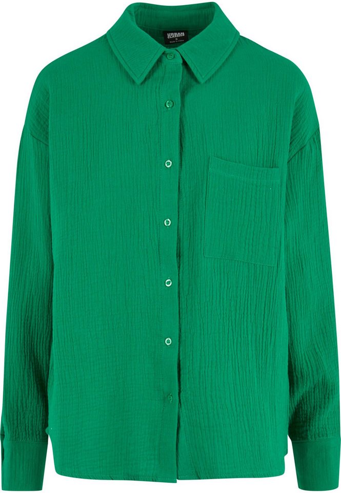 URBAN CLASSICS Klassische Bluse Urban Classics Ladies Oversized Musselin Blouse URBAN CLASSICS Klassische Bluse Urban Classics Ladies Oversized Musselin Blouse von URBAN CLASSICS