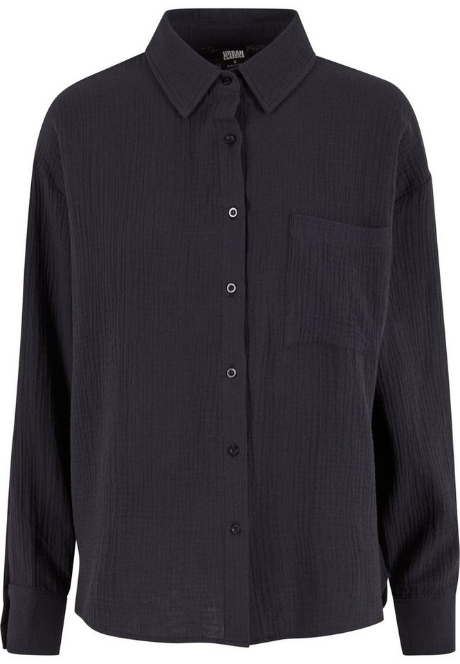 URBAN CLASSICS Klassische Bluse Urban Classics Ladies Oversized Musselin Blouse von URBAN CLASSICS