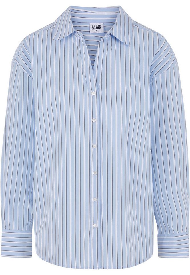 URBAN CLASSICS Klassische Bluse Urban Classics Ladies Oversized Striped Blouse von URBAN CLASSICS