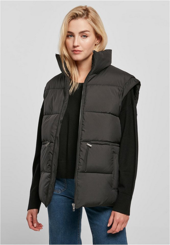 URBAN CLASSICS Körperwärmer Ladies Waisted Puffer Vest von URBAN CLASSICS