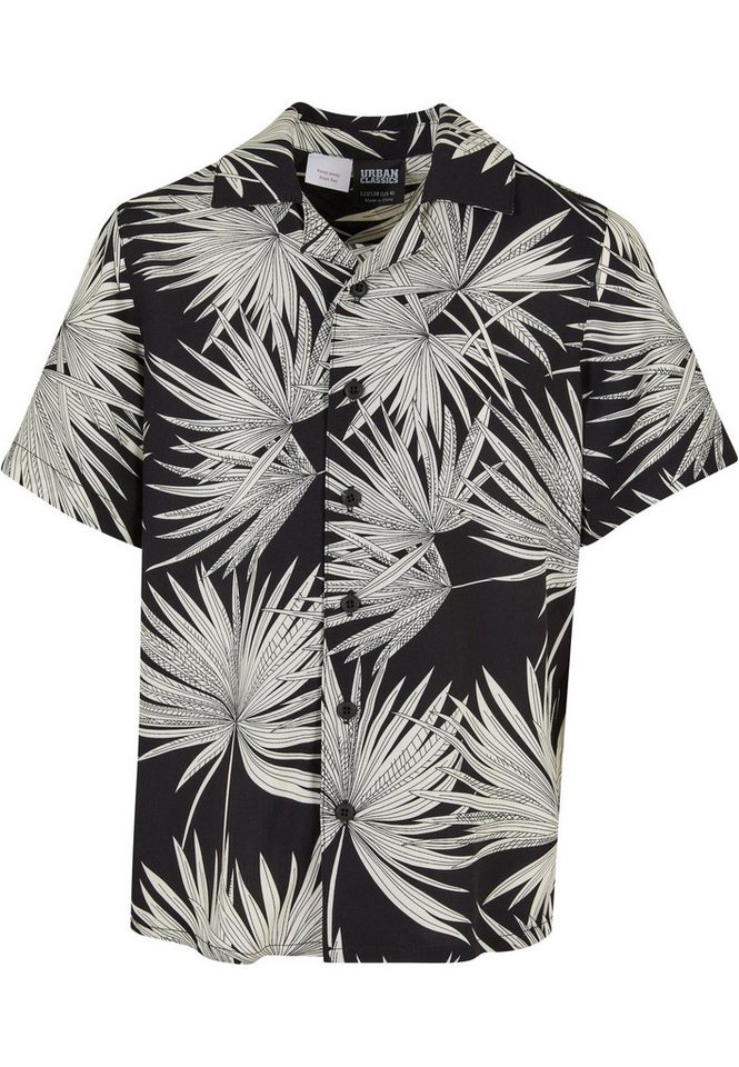 URBAN CLASSICS Kurzarmshirt Urban Classics Herren Frond Resort Shirt (1-tlg) von URBAN CLASSICS