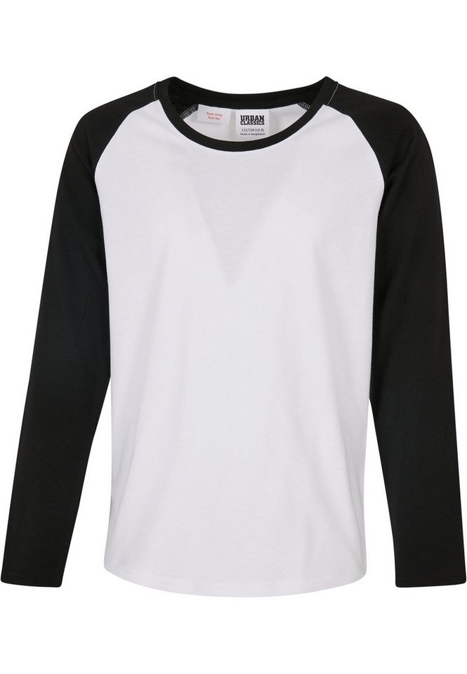 URBAN CLASSICS Kurzarmshirt Urban Classics Damen Girls Contrast Raglan Longsleeve (1-tlg) von URBAN CLASSICS