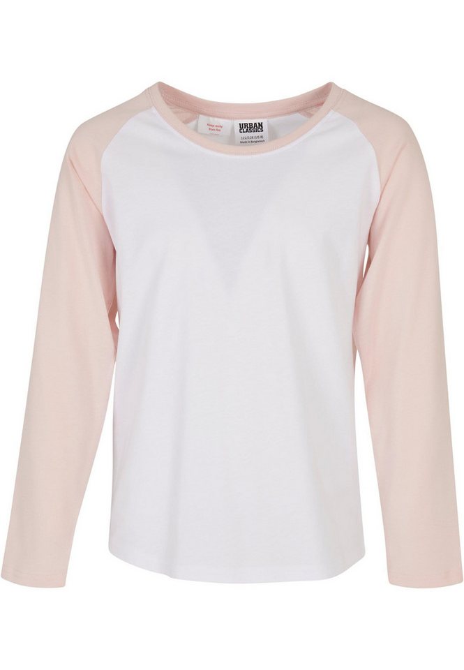 URBAN CLASSICS Kurzarmshirt Urban Classics Damen Girls Contrast Raglan Longsleeve (1-tlg) von URBAN CLASSICS