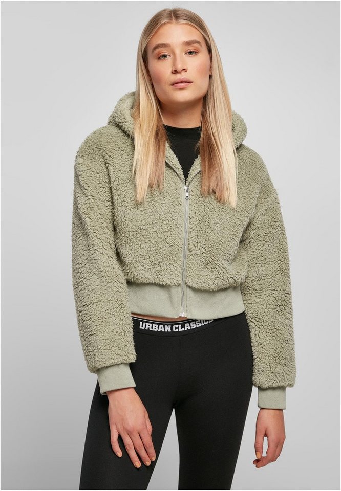 URBAN CLASSICS Kurzjacke Ladies Short Oversized Sherpa Jacket von URBAN CLASSICS