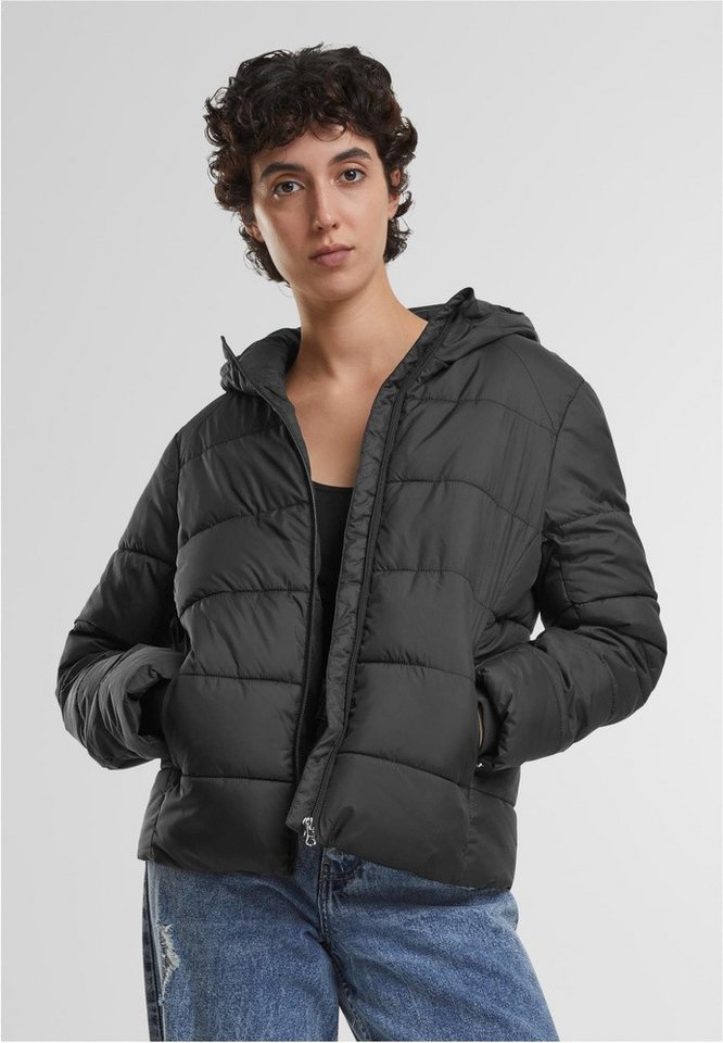 URBAN CLASSICS Kurzjacke Ladies Short Puffer Jacket With Hood von URBAN CLASSICS