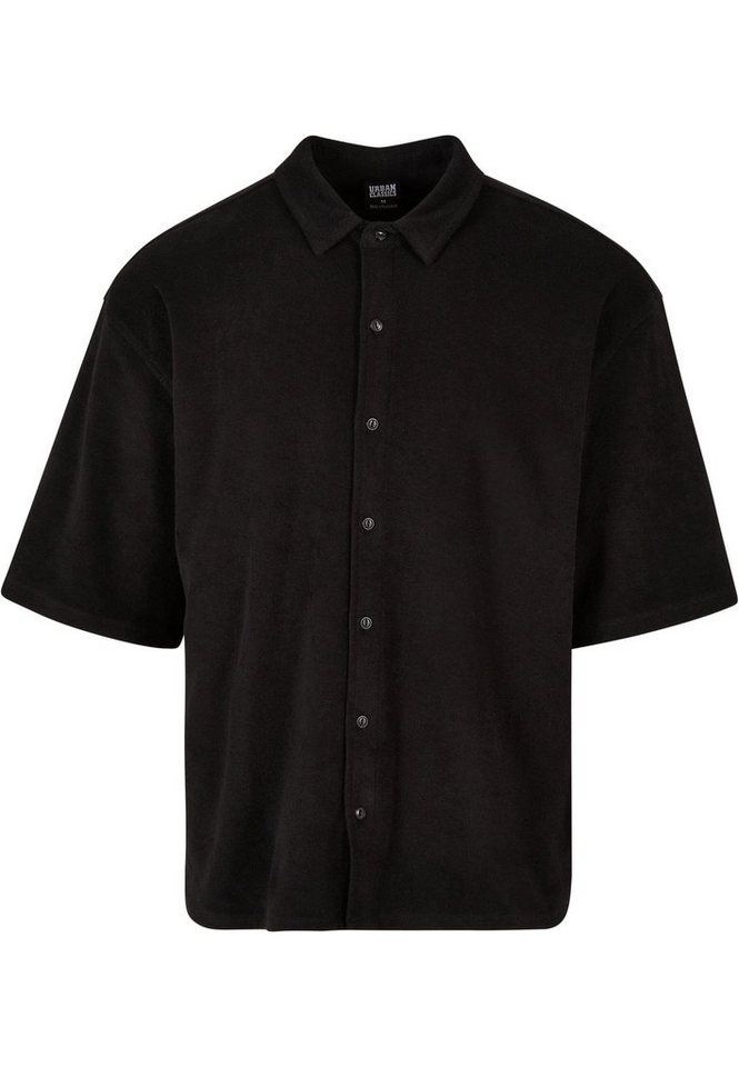 URBAN CLASSICS Langarm-Poloshirt Urban Classics Herren Boxy Towel Shirt (1-tlg) von URBAN CLASSICS