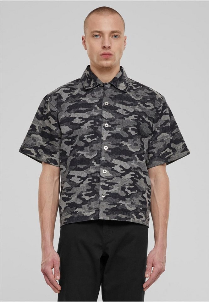 URBAN CLASSICS Langarmhemd Laser Camo Printed Boxy Shirt von URBAN CLASSICS