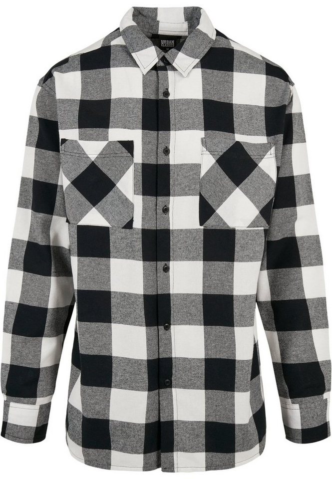 URBAN CLASSICS Langarmhemd Urban Classics Herren Long Oversized Checked Shirt (1-tlg) von URBAN CLASSICS