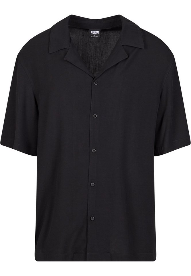 URBAN CLASSICS Langarmhemd Urban Classics Herren Loose Viscose Shirt (1-tlg) von URBAN CLASSICS