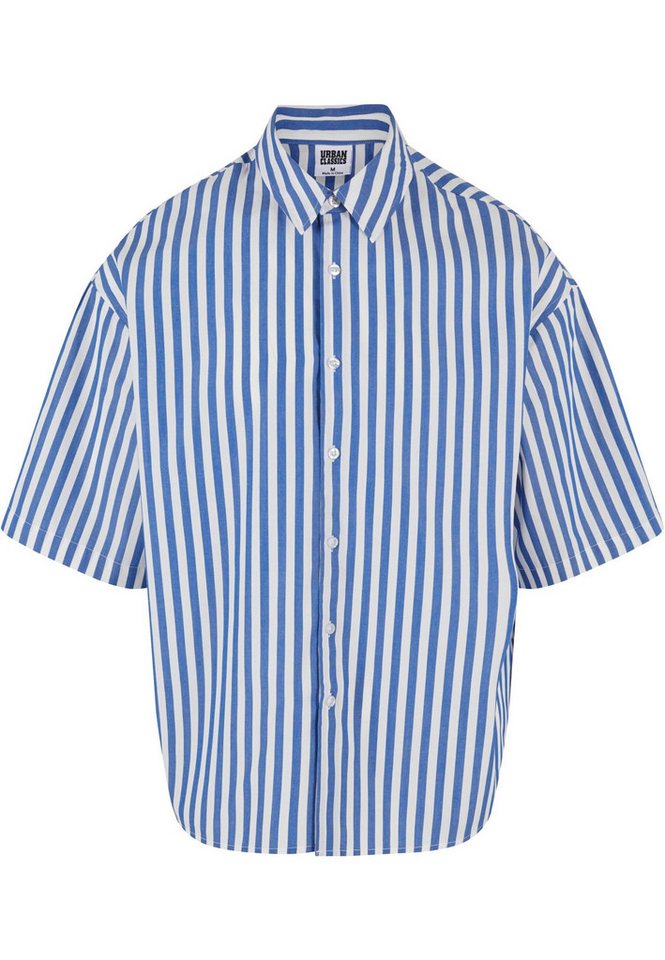 URBAN CLASSICS Langarmhemd Urban Classics Herren Striped Short Sleeve Summer Shirt (1-tlg) von URBAN CLASSICS