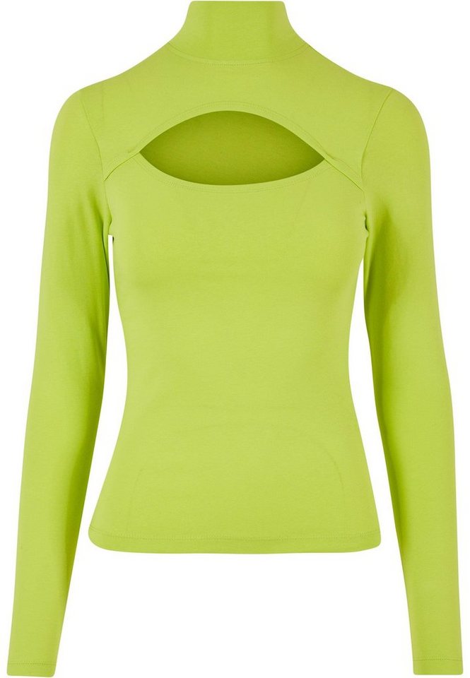 URBAN CLASSICS Langarmshirt Urban Classics Damen Ladies Cut-Out Turtleneck Longsleeve (1-tlg) von URBAN CLASSICS