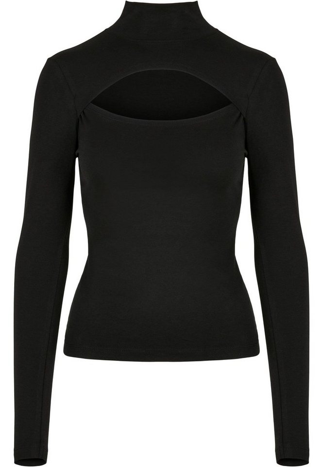 URBAN CLASSICS Langarmshirt Urban Classics Damen Ladies Cut-Out Turtleneck Longsleeve (1-tlg) von URBAN CLASSICS