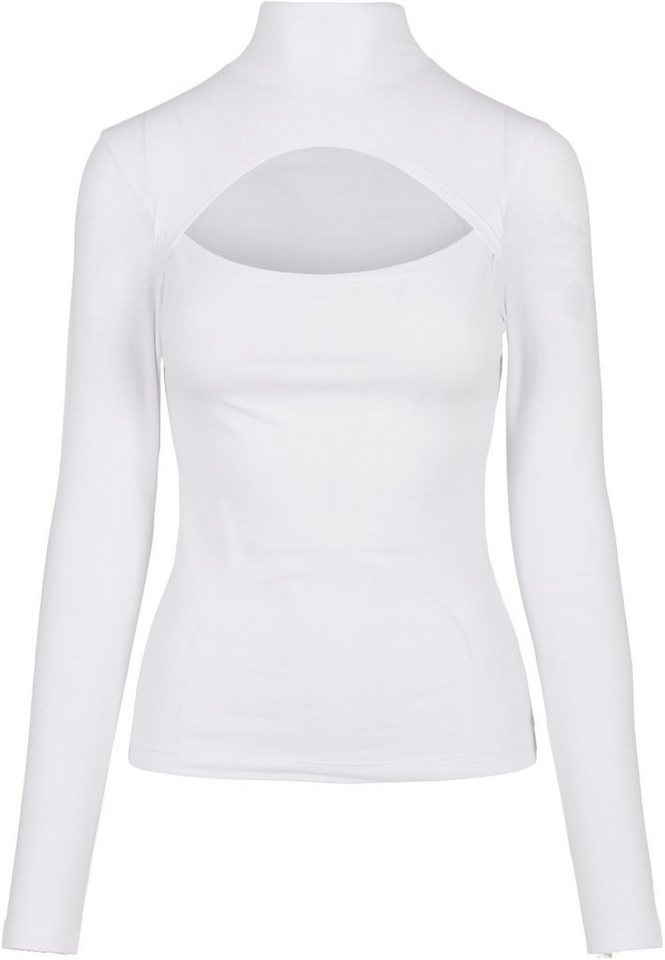 URBAN CLASSICS Langarmshirt Urban Classics Damen Ladies Cut-Out Turtleneck Longsleeve (1-tlg) von URBAN CLASSICS