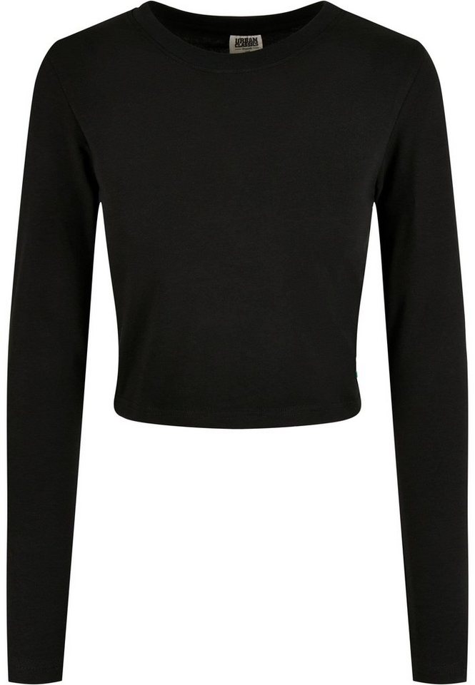 URBAN CLASSICS Langarmshirt Damen Ladies Organic Cropped Longsleeve (1-tlg) von URBAN CLASSICS