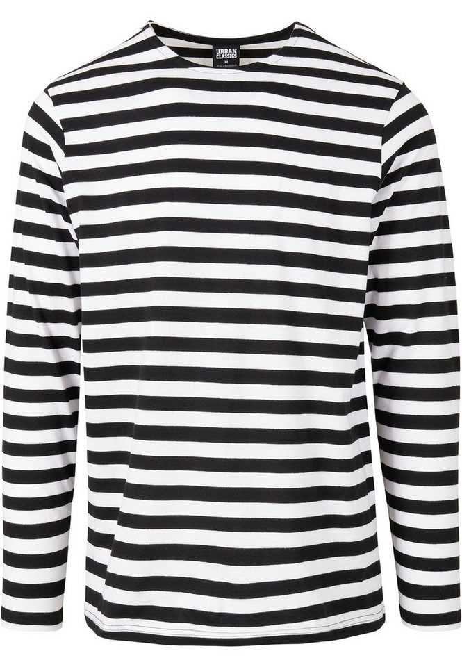 URBAN CLASSICS Langarmshirt Urban Classics Herren Regular Stripe LS (1-tlg) von URBAN CLASSICS