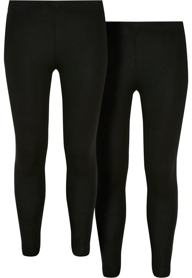 URBAN CLASSICS Leggings Urban Classics Damen Girls Jersey Leggings 2-Pack (1-tlg) von URBAN CLASSICS