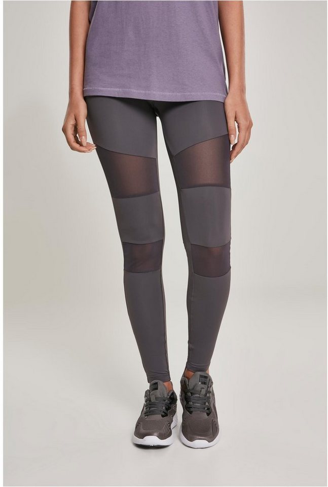 URBAN CLASSICS Leggings Damen Tech Mesh Leggings transparente Mesheinsätze von URBAN CLASSICS