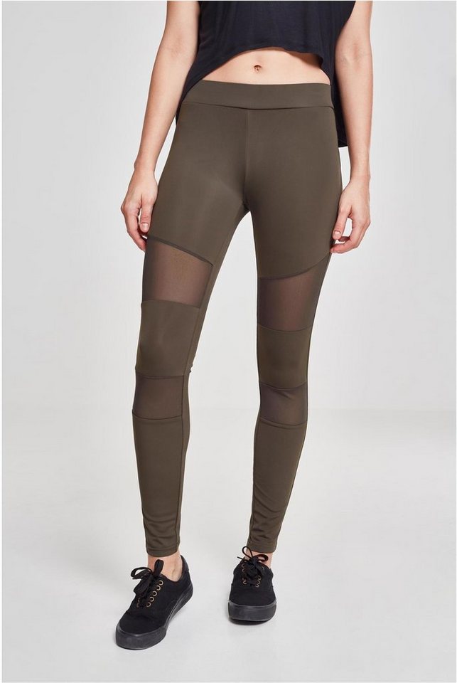 URBAN CLASSICS Leggings Damen Tech Mesh Leggings transparente Mesheinsätze von URBAN CLASSICS