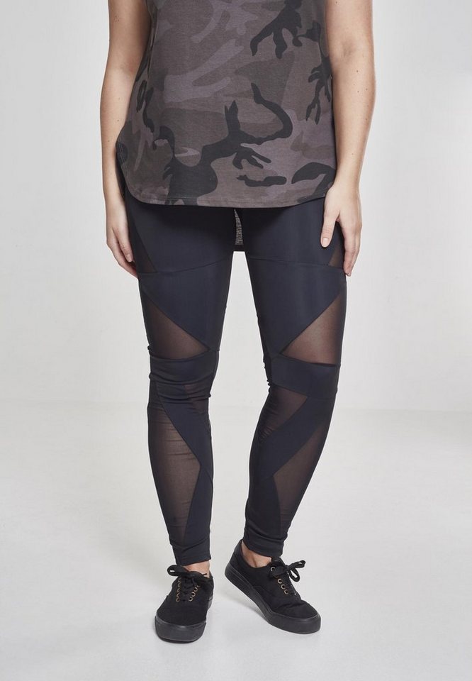 URBAN CLASSICS Leggings Damen Triangle Tech Mesh Leggings Polystretch von URBAN CLASSICS