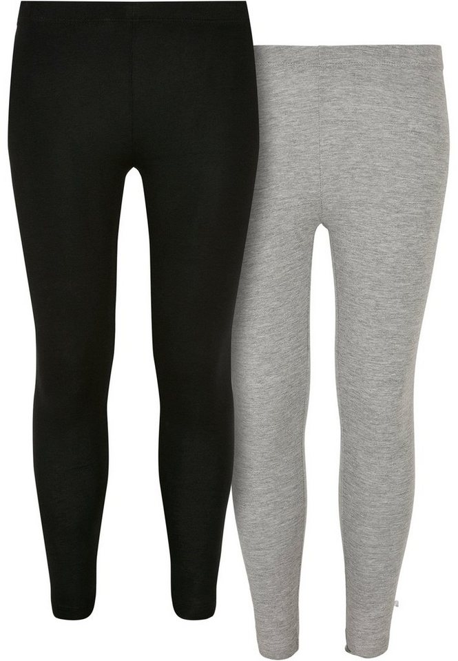 URBAN CLASSICS Leggings Urban Classics Damen Girls Jersey Leggings 2-Pack (1-tlg) von URBAN CLASSICS