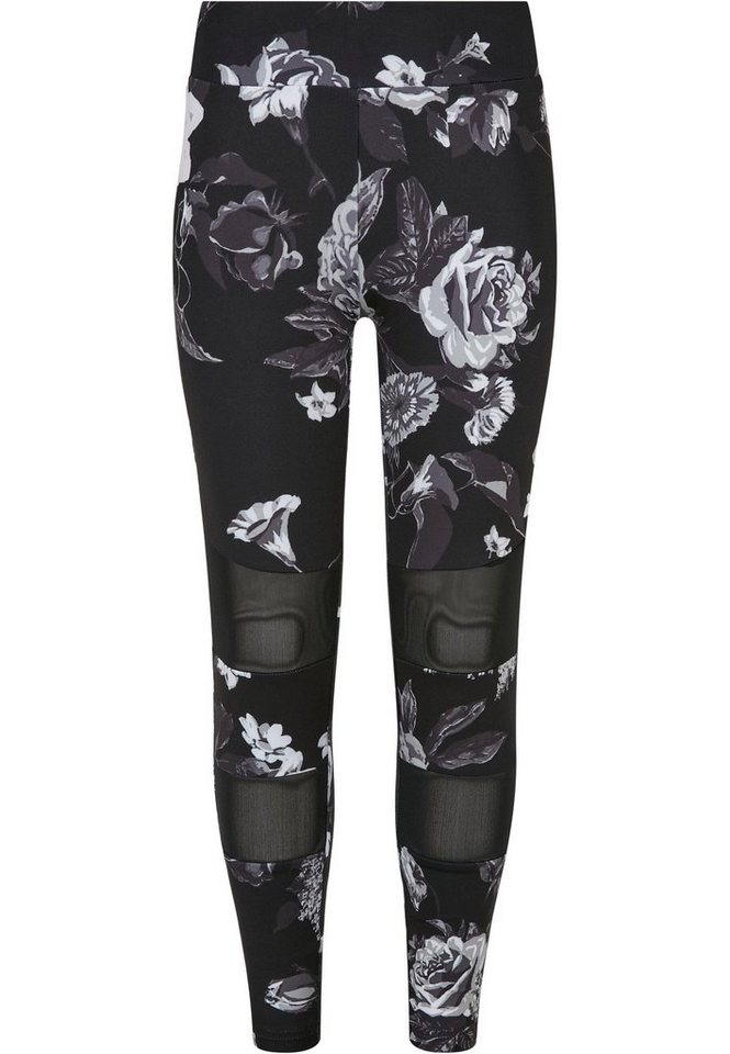 URBAN CLASSICS Leggings Urban Classics Damen Girls Tech Mesh AOP Leggings (1-tlg) von URBAN CLASSICS