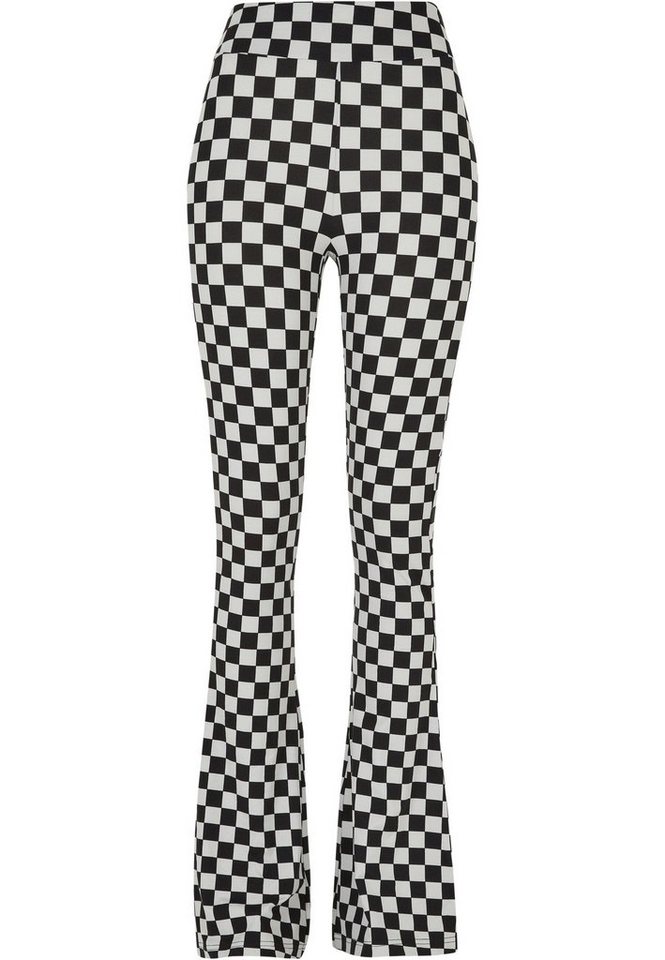 URBAN CLASSICS Leggings Urban Classics Damen Ladies Checked Boot Cut Leggings (1-tlg) von URBAN CLASSICS