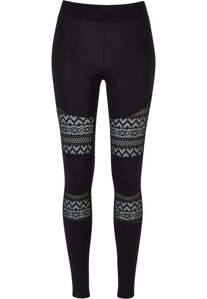 URBAN CLASSICS Leggings Urban Classics Damen Ladies Crochet Lace Inset Leggings (1-tlg) von URBAN CLASSICS
