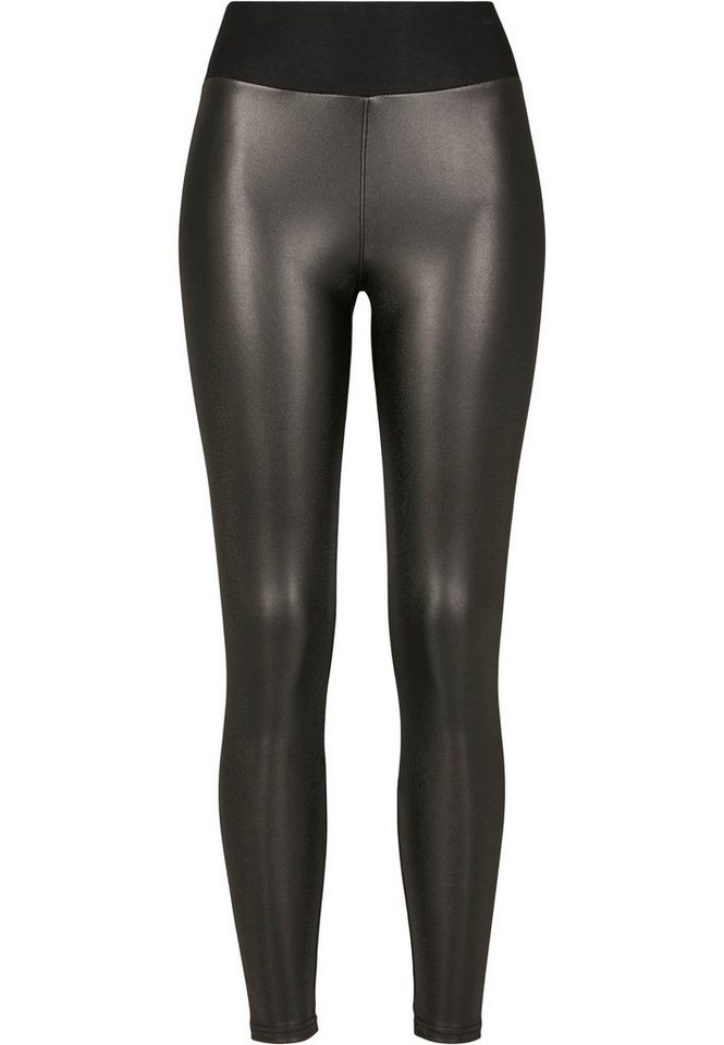 URBAN CLASSICS Leggings Urban Classics Damen Ladies Faux Leather High Waist Leggings (1-tlg) von URBAN CLASSICS