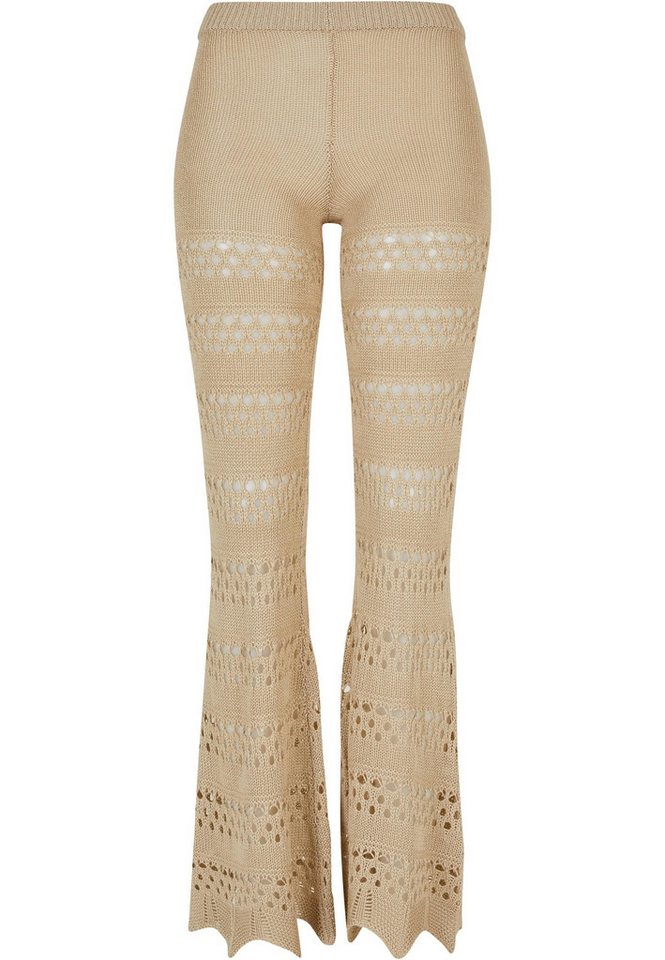 URBAN CLASSICS Leggings Urban Classics Damen Ladies Flared Crochet Knit Leggings (1-tlg) von URBAN CLASSICS