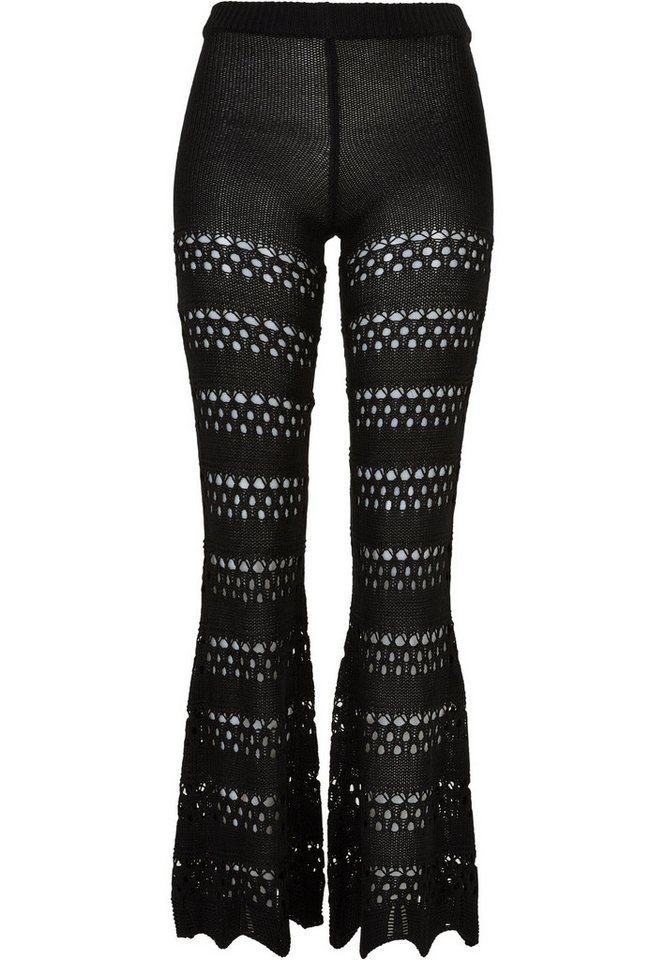 URBAN CLASSICS Leggings Urban Classics Damen Ladies Flared Crochet Knit Leggings (1-tlg) von URBAN CLASSICS
