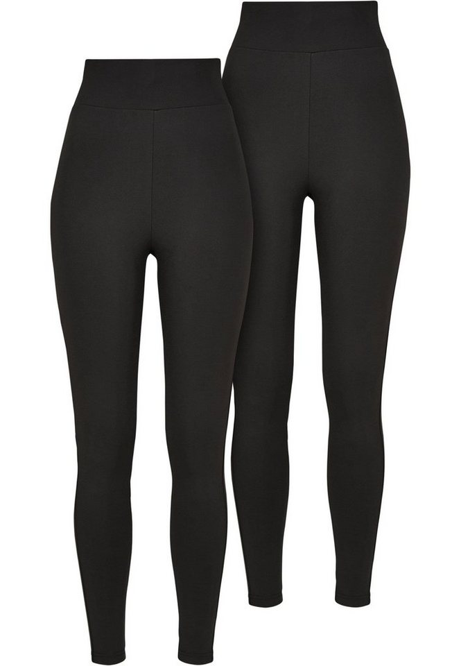 URBAN CLASSICS Leggings Urban Classics Damen Ladies High Waist Leggings 2-Pack (1-tlg) von URBAN CLASSICS