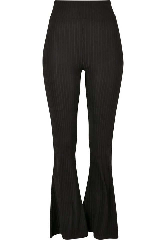 URBAN CLASSICS Leggings Urban Classics Damen Ladies High Waist Rib Flared Leggings (1-tlg) von URBAN CLASSICS