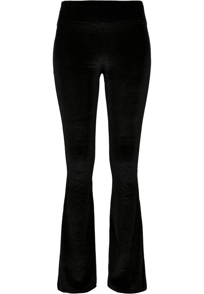 URBAN CLASSICS Leggings Urban Classics Damen Ladies High Waist Velvet Boot Cut Leggings (1-tlg) von URBAN CLASSICS