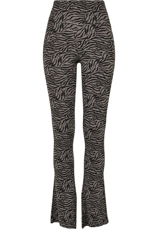 URBAN CLASSICS Leggings Urban Classics Damen Ladies High Waist Zebra Boot Cut Leggings (1-tlg) von URBAN CLASSICS