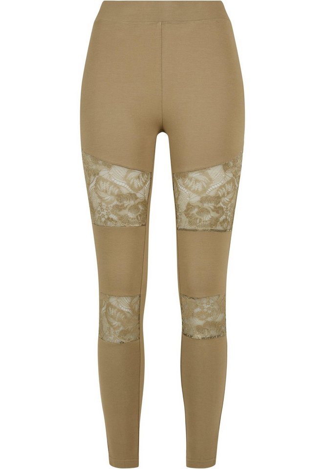URBAN CLASSICS Leggings Urban Classics Damen Ladies Laces Inset Leggings (1-tlg) von URBAN CLASSICS