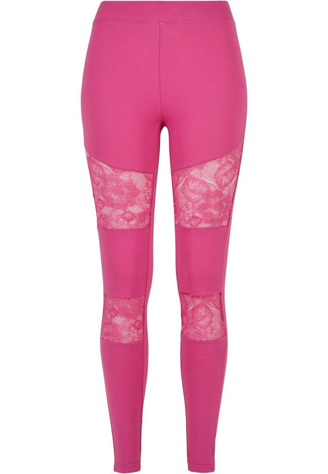 URBAN CLASSICS Leggings Urban Classics Damen Ladies Laces Inset Leggings (1-tlg) von URBAN CLASSICS