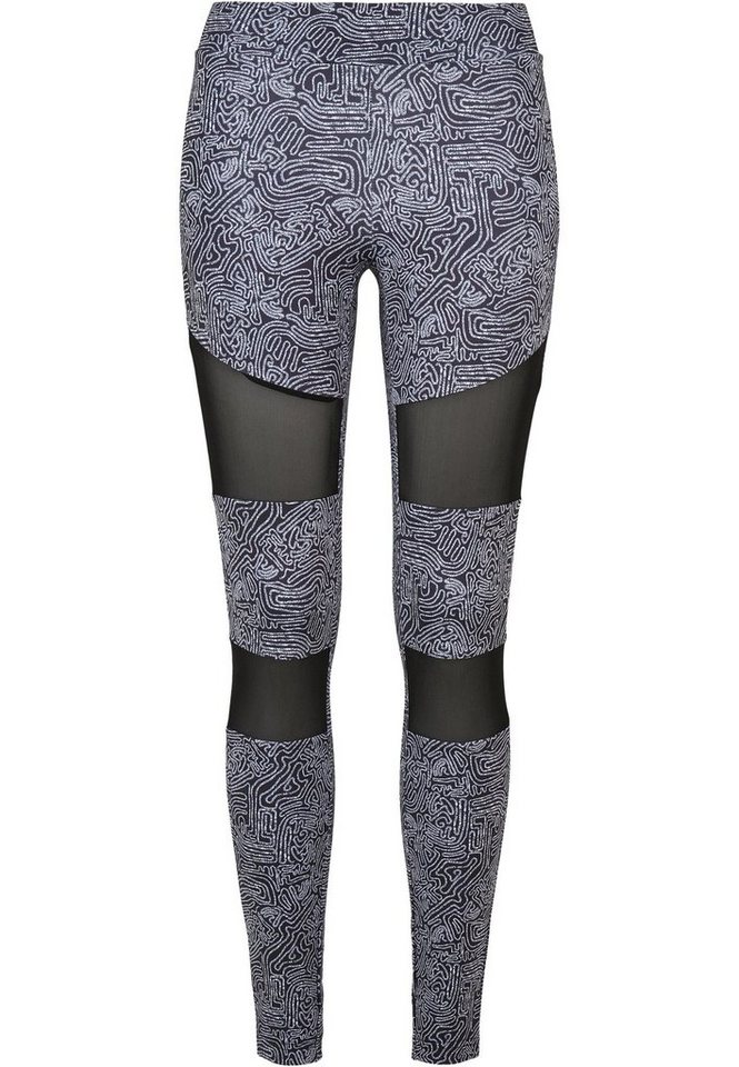 URBAN CLASSICS Leggings Urban Classics Damen Ladies Tech Mesh AOP Leggings (1-tlg) von URBAN CLASSICS