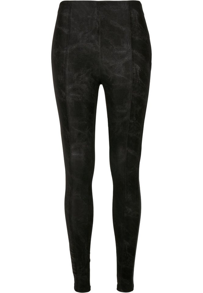 URBAN CLASSICS Leggings Urban Classics Damen Ladies Washed Faux Leather Pants (1-tlg) von URBAN CLASSICS