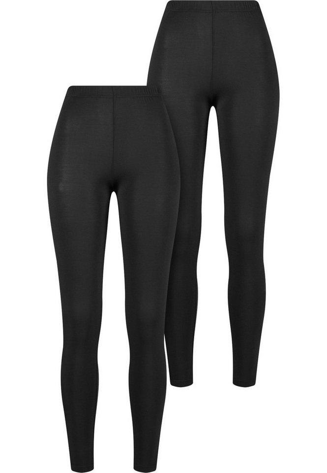 URBAN CLASSICS Leggings Urban Classics Ladies Bamboo Leggings 2-Pack (1-tlg) von URBAN CLASSICS