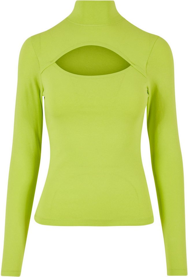 URBAN CLASSICS Longsleeve Ladies Cut-Out Turtleneck Longsleeve Damen Langarm-Shirt von URBAN CLASSICS