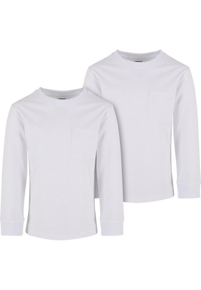 URBAN CLASSICS Longsleeve Urban Classics Boys Heavy Oversized Pocket Longsleeve 2-Pack (1-tlg) von URBAN CLASSICS