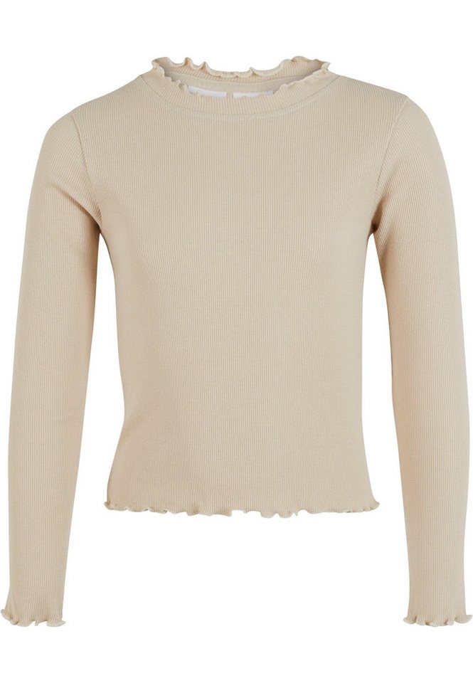 URBAN CLASSICS Longsleeve Urban Classics Damen Girls Short Rib Longsleeve (1-tlg) von URBAN CLASSICS