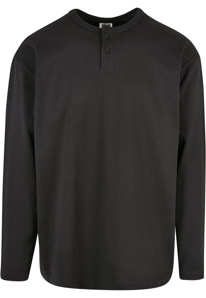 URBAN CLASSICS Longsleeve Urban Classics Herren Organic Oversized Henley Longsleeve (1-tlg) von URBAN CLASSICS