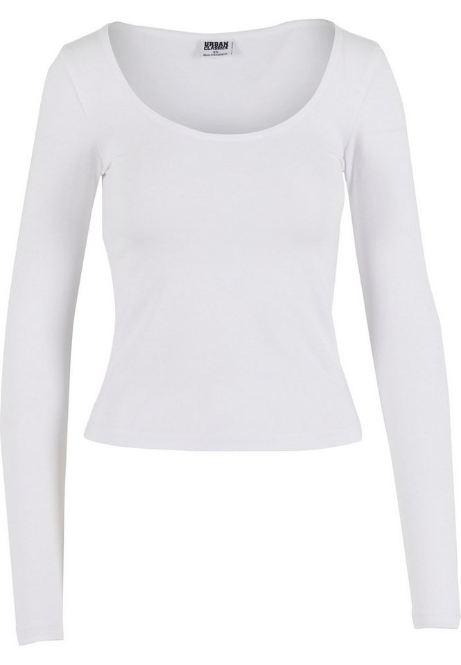 URBAN CLASSICS Longsleeve Urban Classics Ladies Wide Neck Longsleeve (1-tlg) von URBAN CLASSICS