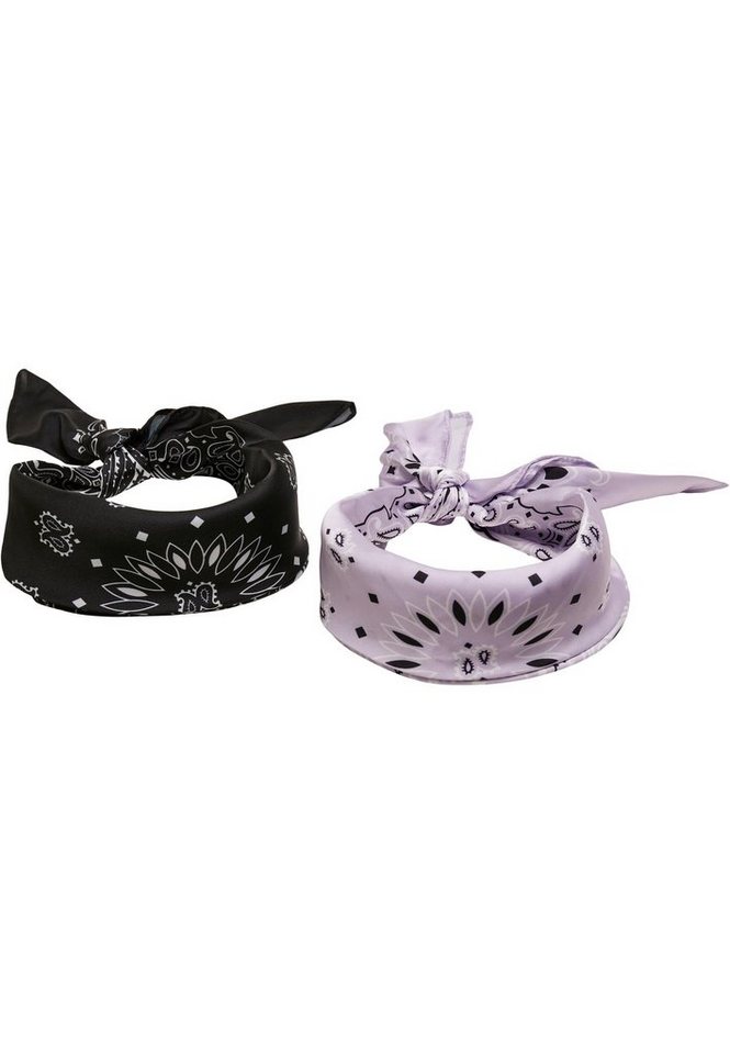 URBAN CLASSICS Loop Urban Classics Unisex Satin Bandana 2-Pack, (1-St) von URBAN CLASSICS