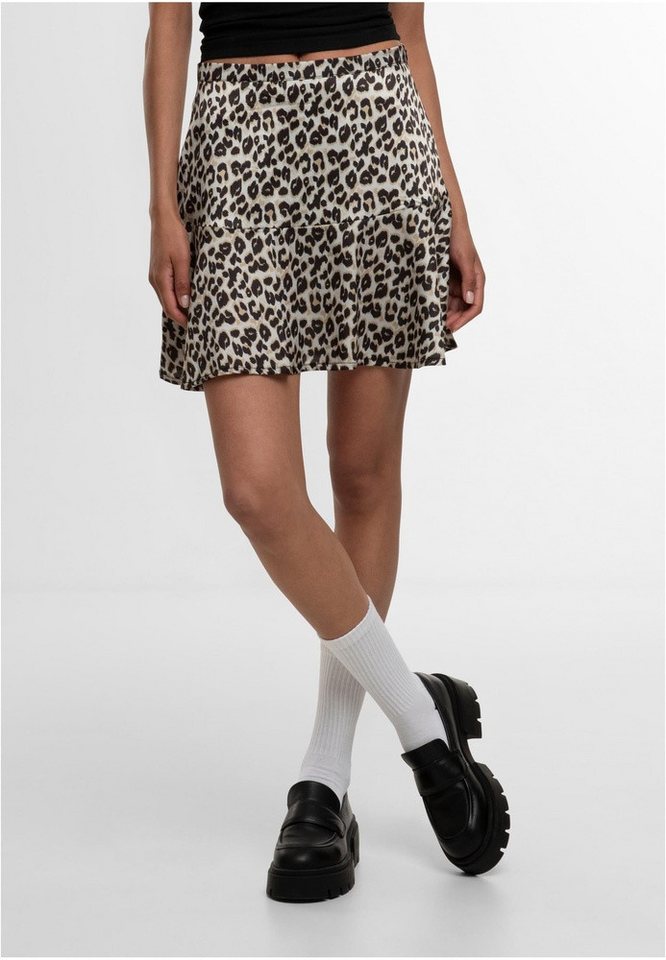 URBAN CLASSICS Minirock Ladies Leo Volants Mini Skirt von URBAN CLASSICS