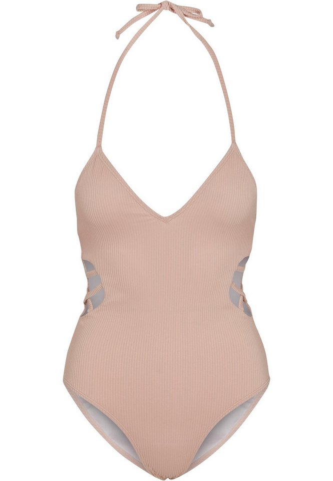 URBAN CLASSICS Monokini Urban Classics Damen Ladies Rib Swimsuit von URBAN CLASSICS