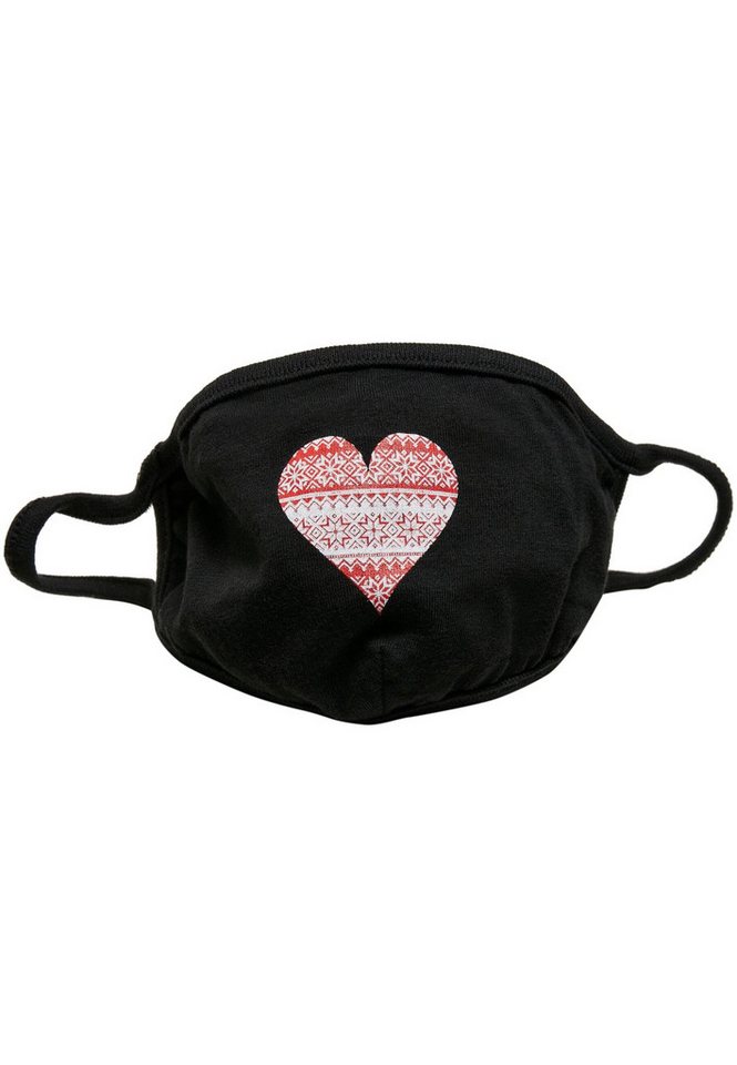 URBAN CLASSICS Mund-Nasen-Maske Urban Classics Unisex Christmas Heart Face Mask von URBAN CLASSICS