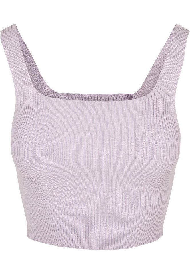 URBAN CLASSICS Muskelshirt Urban Classics Damen Ladies Cropped Knit Top (1-tlg) von URBAN CLASSICS